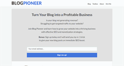 Desktop Screenshot of blogpioneer.com